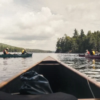 Paddling through the ancient Adirondack waterways that connect lakes, ponds, and rivers.