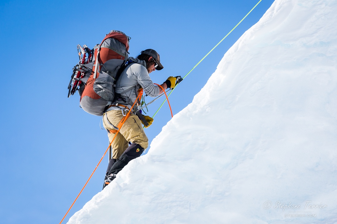 Climbing the ridge