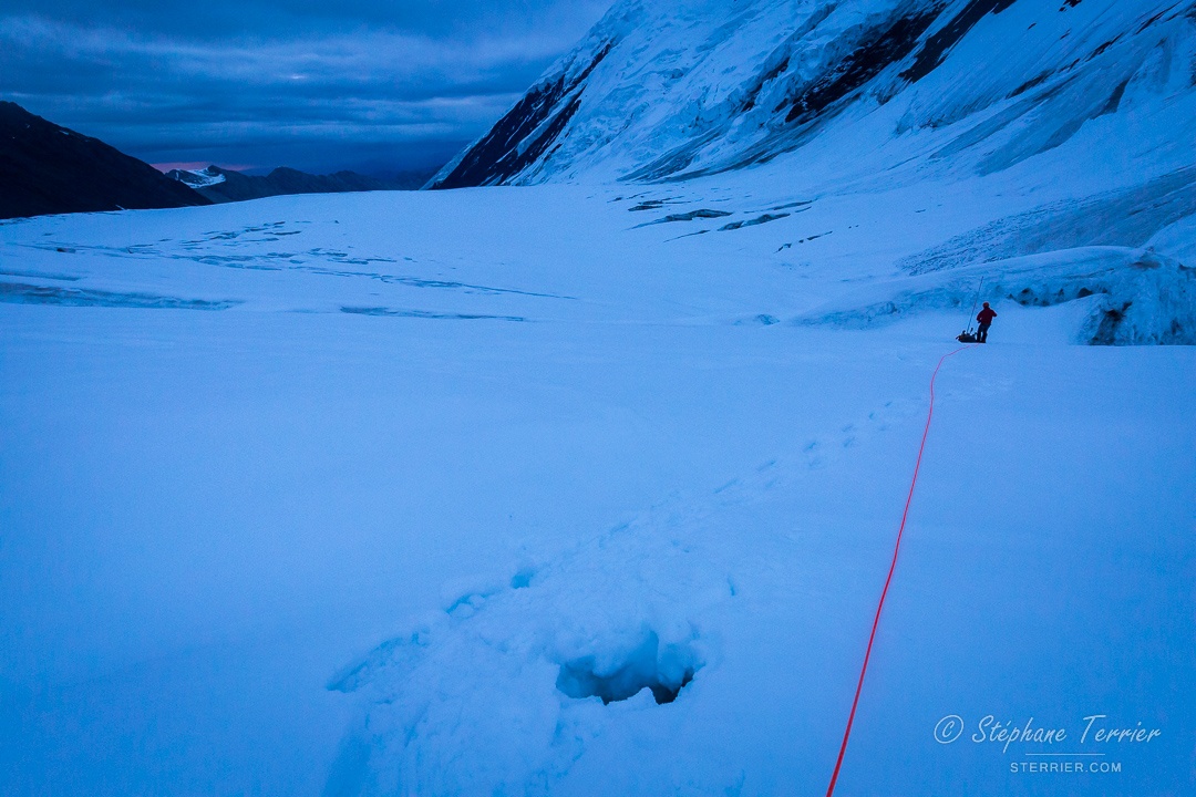 Descending the mountain