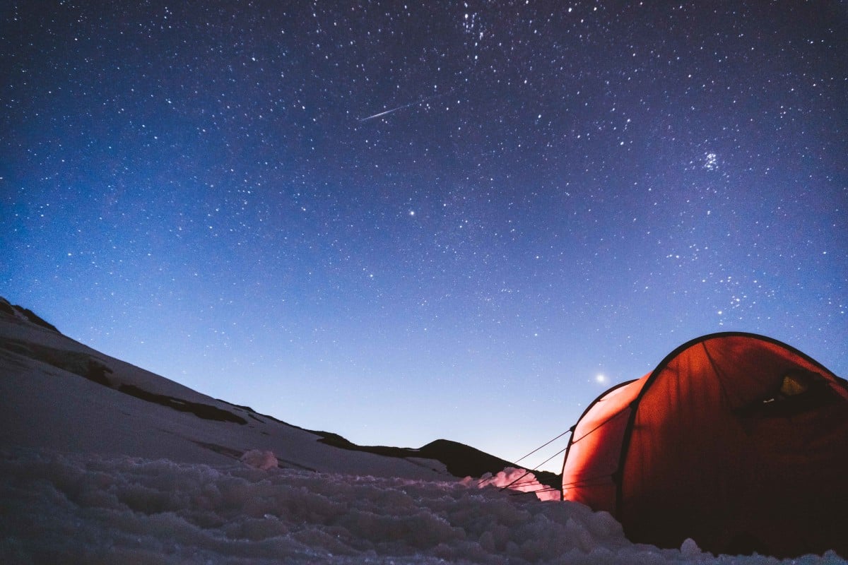 Winter campsite Winter campsite