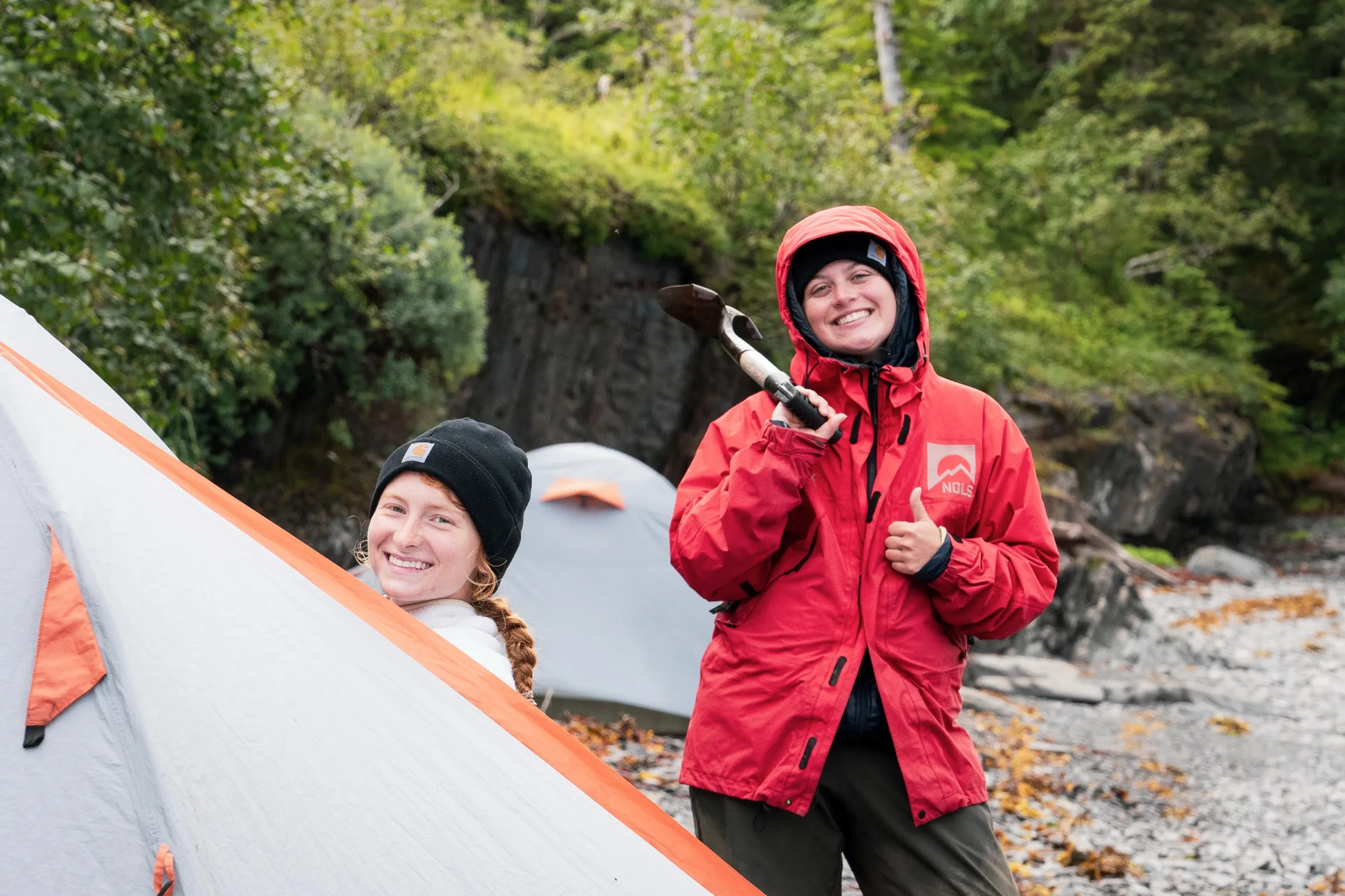 Military unit completing backcountry training with NOLS instructors in Alaska